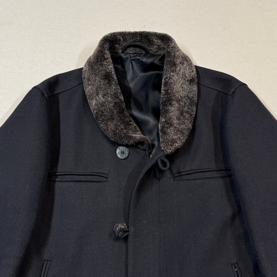 S) 던힐(Dunhill) 시어링 카라 울 혼방 워크 자켓 상품이미지3