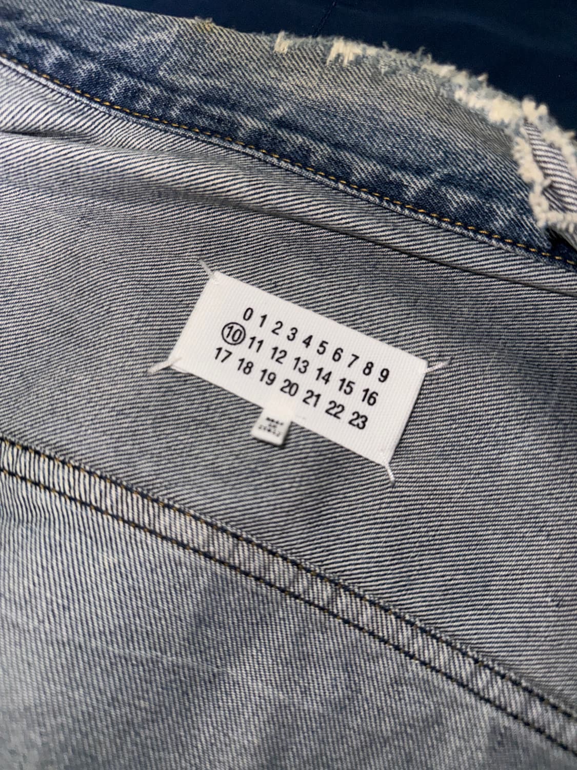 [50]메종 마르지엘라 디스트레스 데님 청자켓 상품이미지2