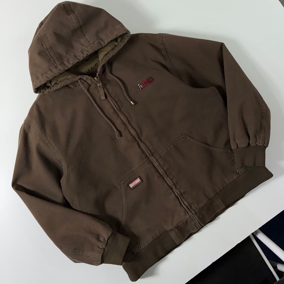 Rocky  로키 코튼 덕캔버스 브라운 워크 자켓  상품이미지3