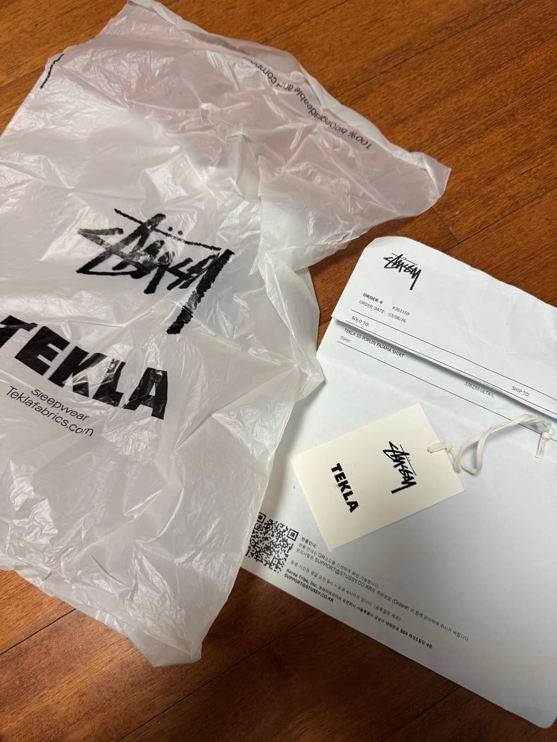 스투시 X 테클라 숏슬리브 포플린 파자마 셔츠 울트라마린 상품이미지7