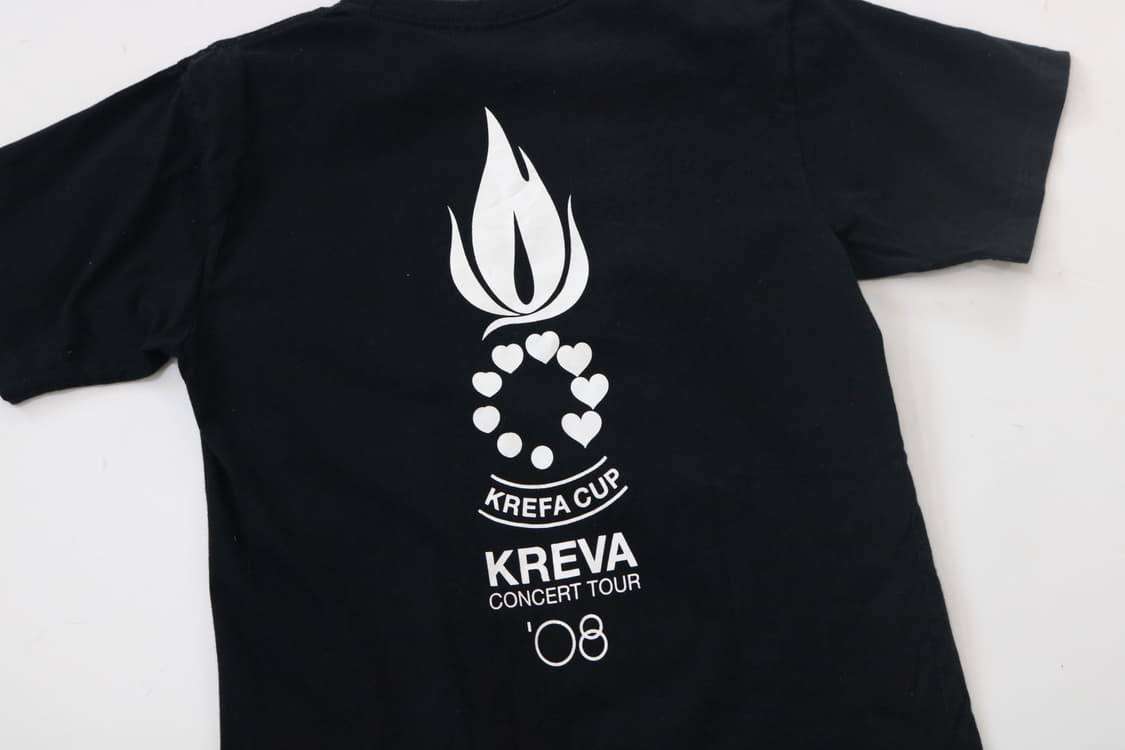 KREVA 크레바 빈티지 '08 콘서트 투어 굿즈 블랙 반팔티셔츠 (S) 상품이미지3
