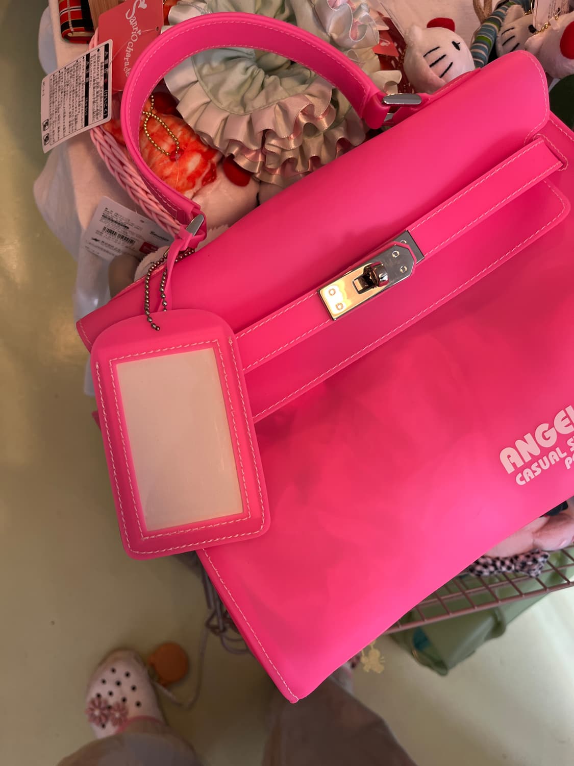 엔젤블루 네온 핑크 젤리버킨 상품이미지4