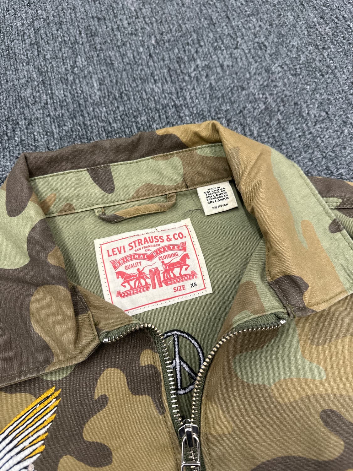 XS) 리바이스 자수 패치 카모 워크자켓 상품이미지5