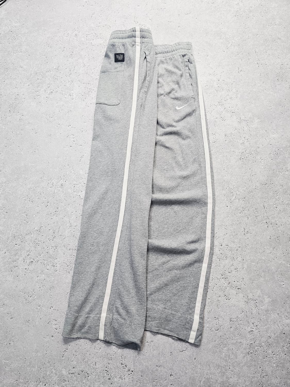 나이키 사이드라인 라이트 그레이 트랙팬츠 면 와이드 바지 상품이미지1