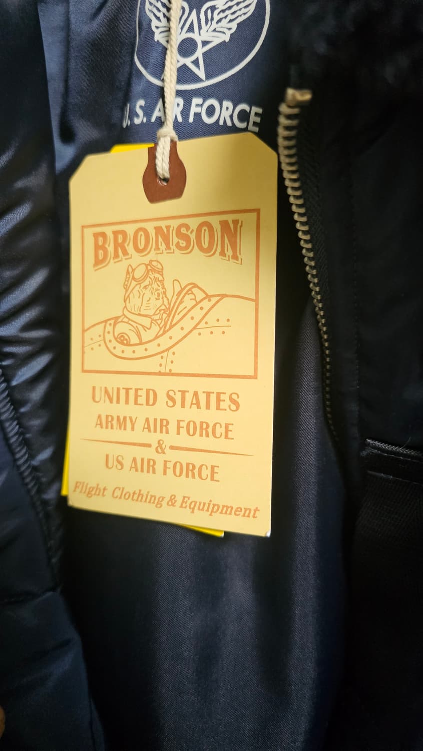 (새상품급) 브론슨 B-15C 플라이트 자켓 (네이비/42사이즈) 상품이미지4