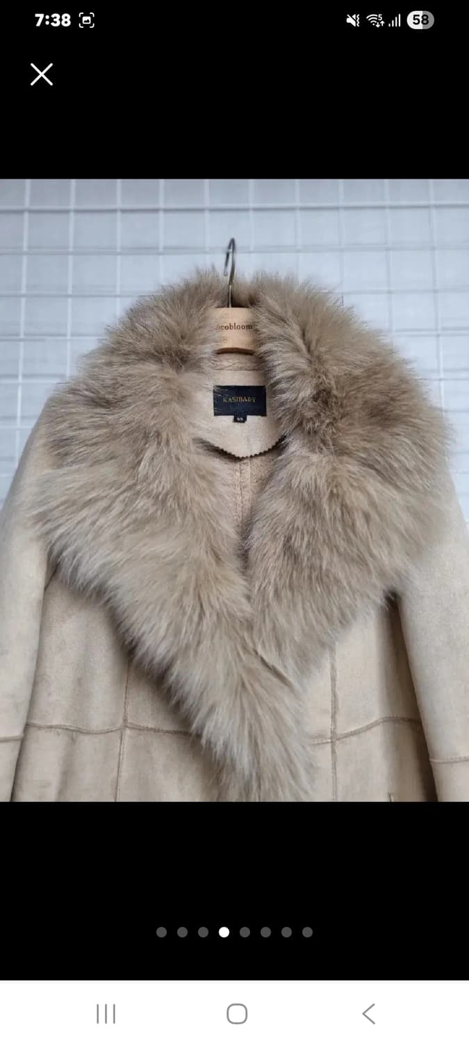 (택포)카사바디 폭스퍼 천연양가죽 무스탕 55 상품이미지4