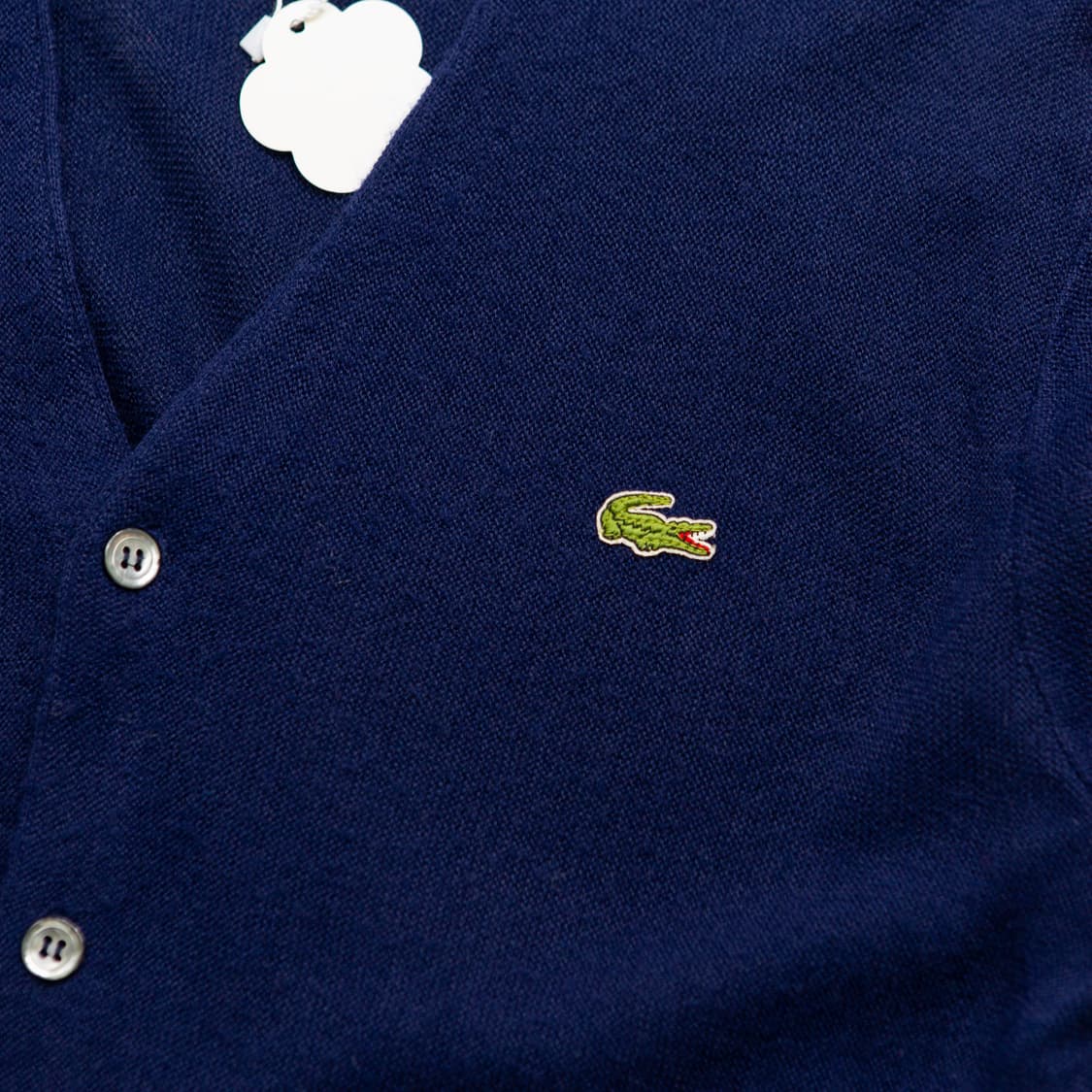80s IZOD 라코스테 아크릴 가디건 네이비 상품이미지3