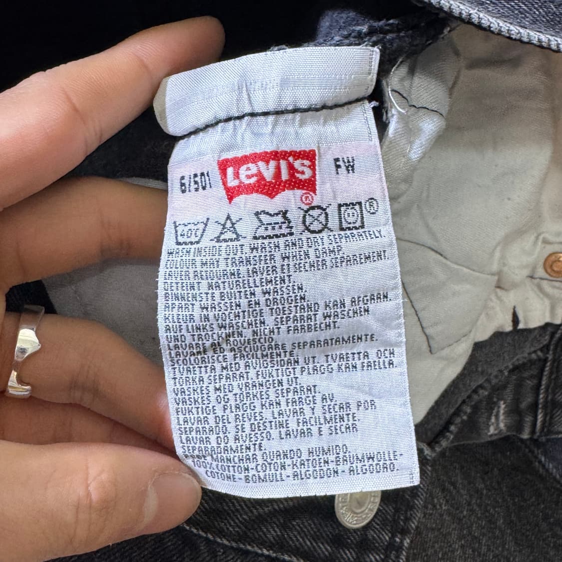 빈티지 리바이스 UK 블랙진(old_7767)  상품이미지7