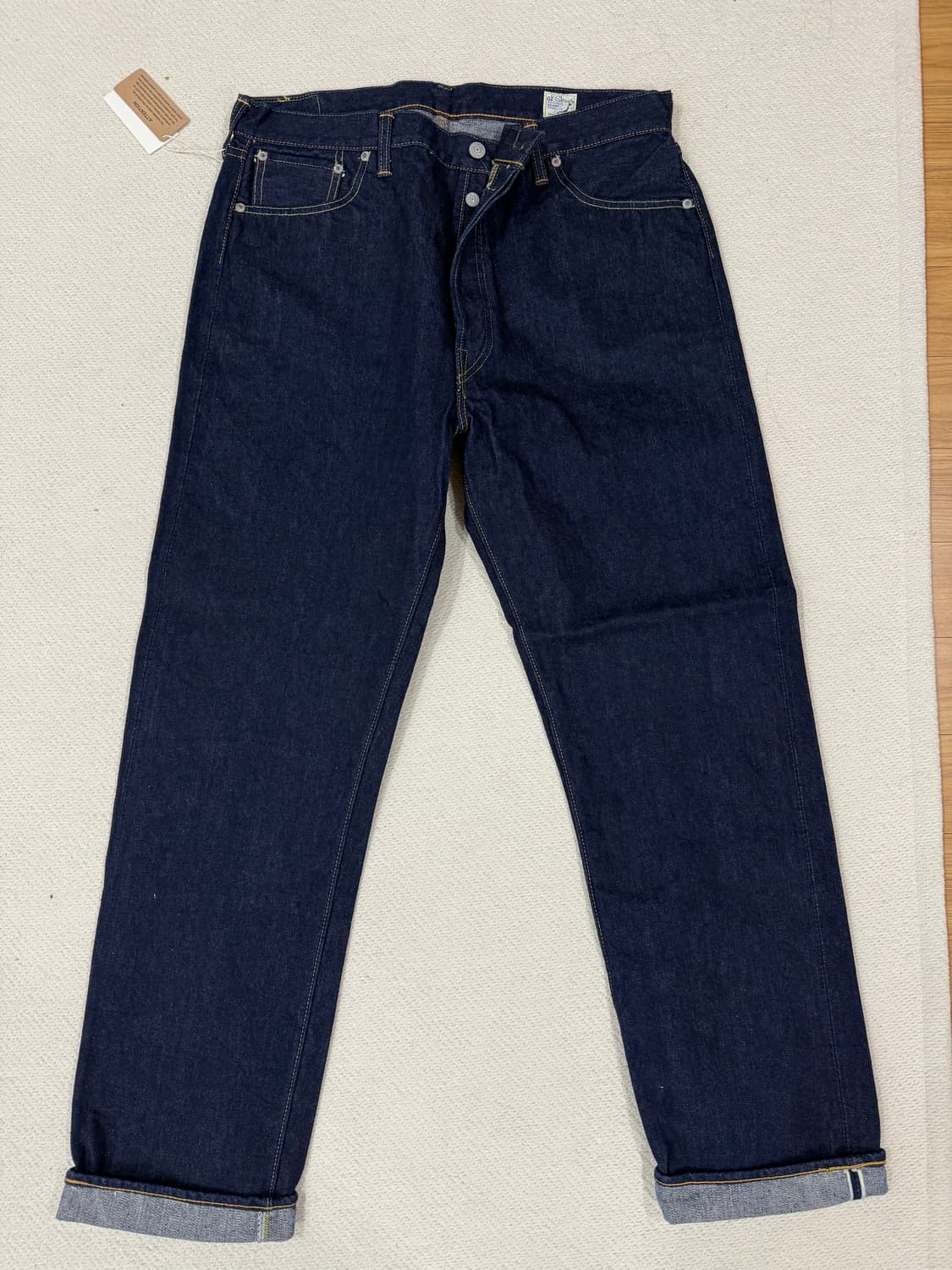 오어슬로우/셀비지 원워시 데님 청바지/5(36) 상품이미지1