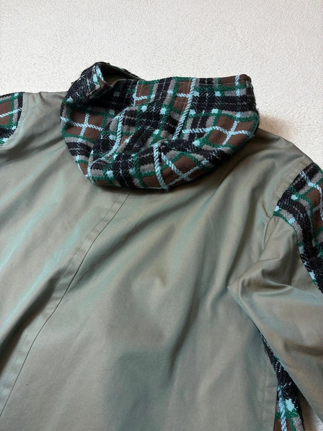 주카 ZUCCA 로빙 타탄체크 배색 후디 자켓 PN7859 상품이미지5