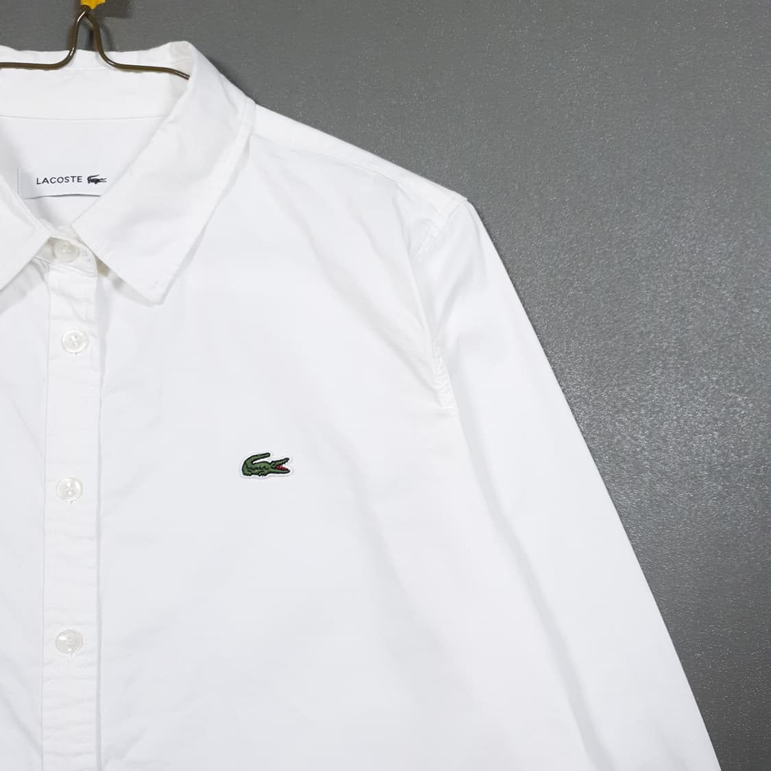 여성 XL (77-88) 라코스테 신형 25ss 옥스포드 스트레치 셔츠 상품이미지4