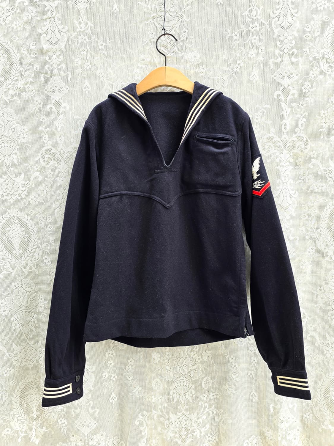 40s ww2 미해군 세일러 울 셔츠 상품이미지1