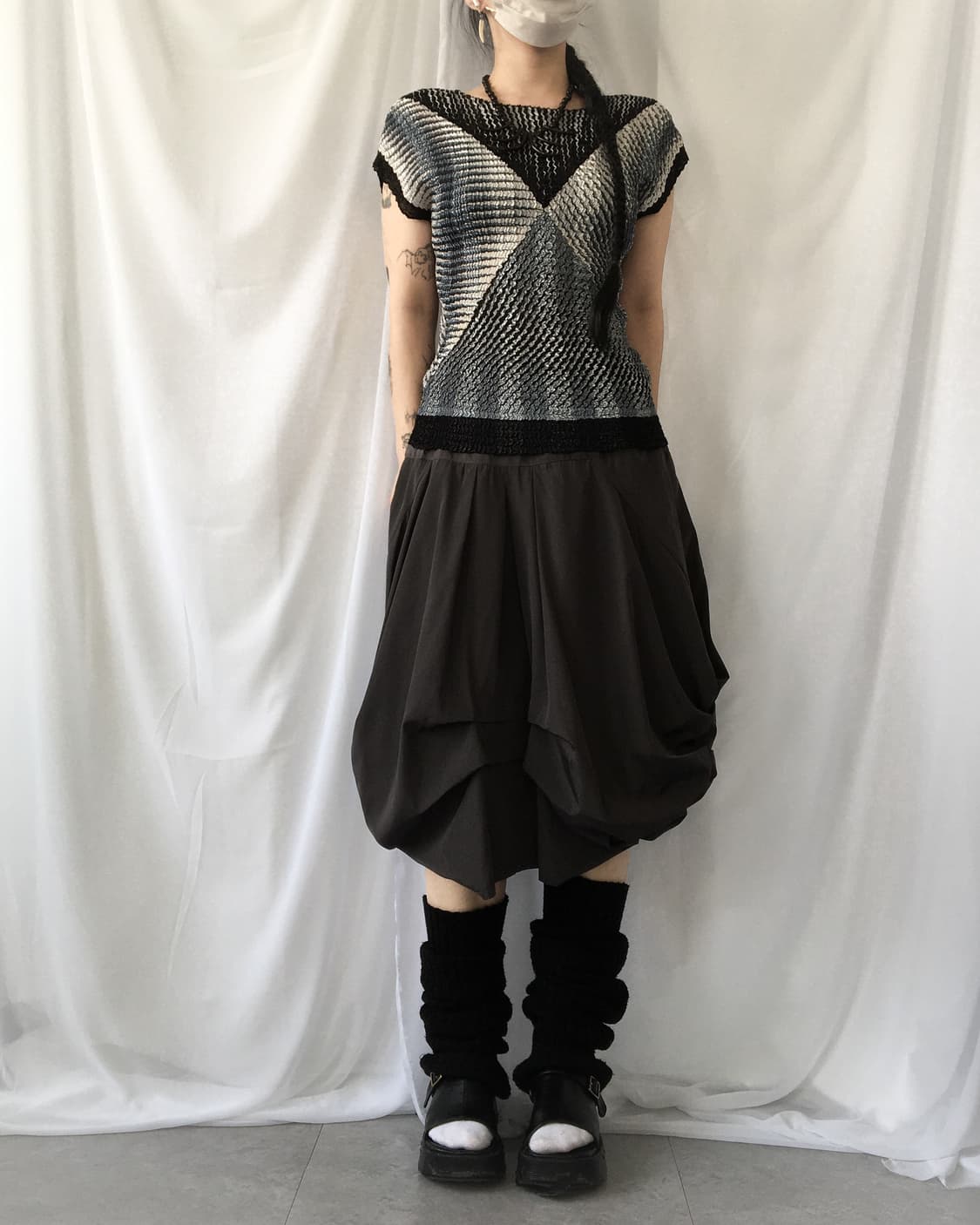 Pleats pattern top 상품이미지7