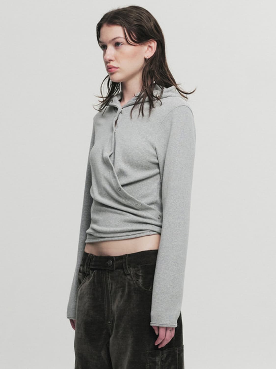 cerric WRAP HOOD CARDIGAN  상품이미지2