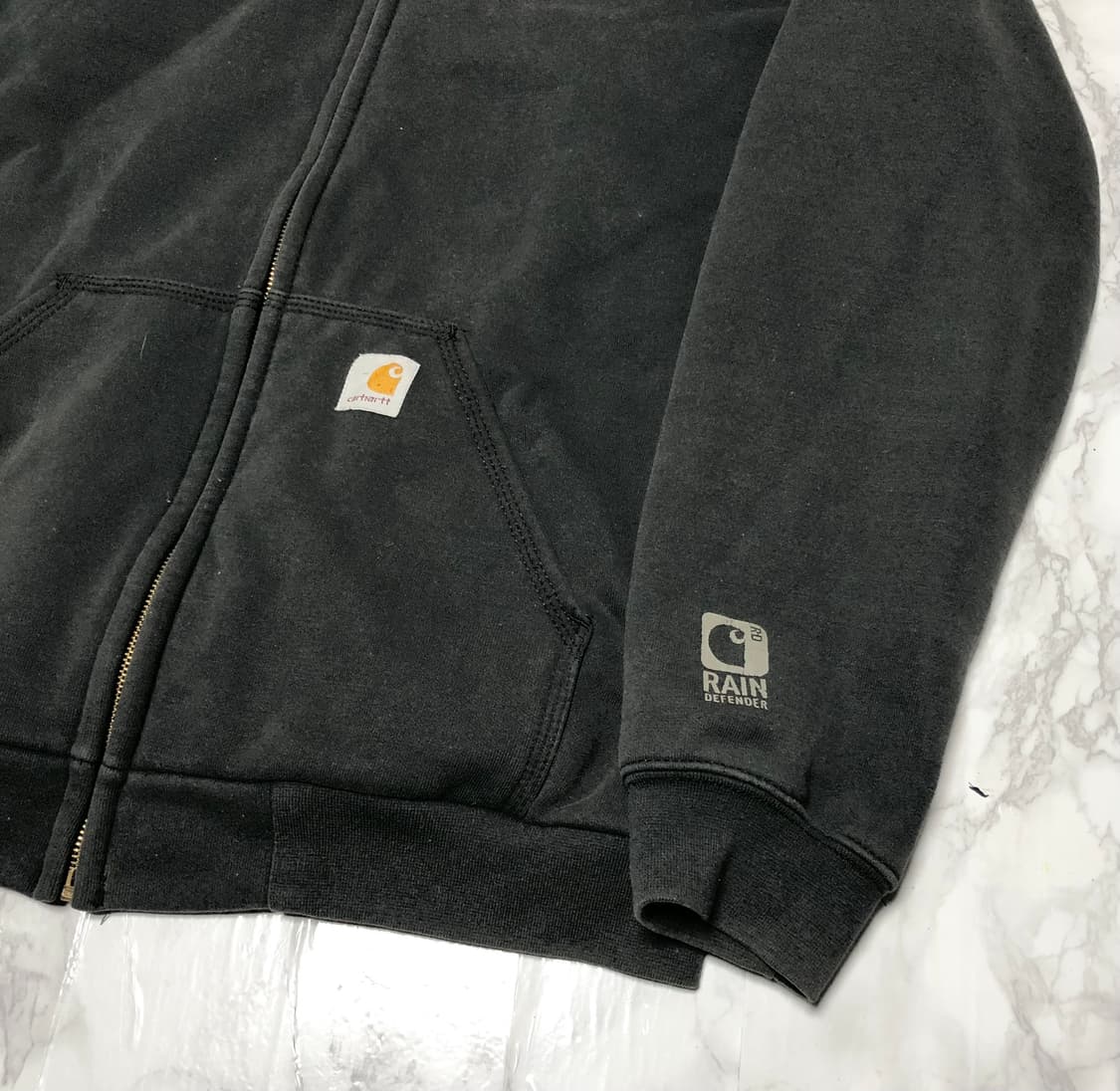 칼하트 써멀 후드 집업 자켓 상태굿 애쉬그레이 상품이미지2