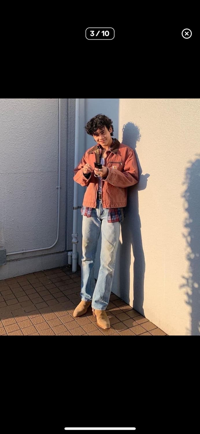 칼하트 디트로이트 자켓 j97 VRS 미디움 레귤러사이즈 상품이미지2