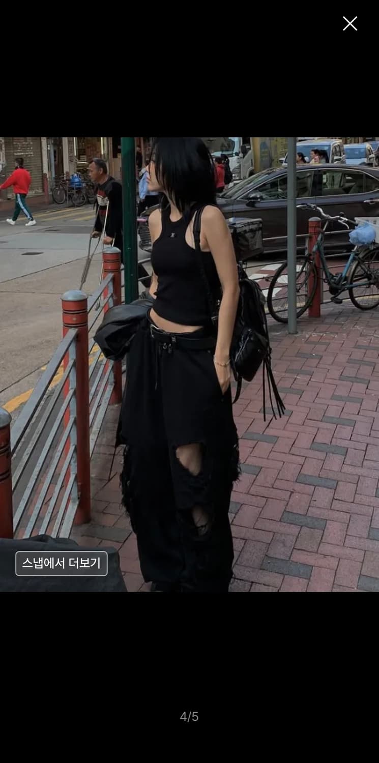 트리밍버드 Scratch Damage Wide Sweat Pants 상품이미지3