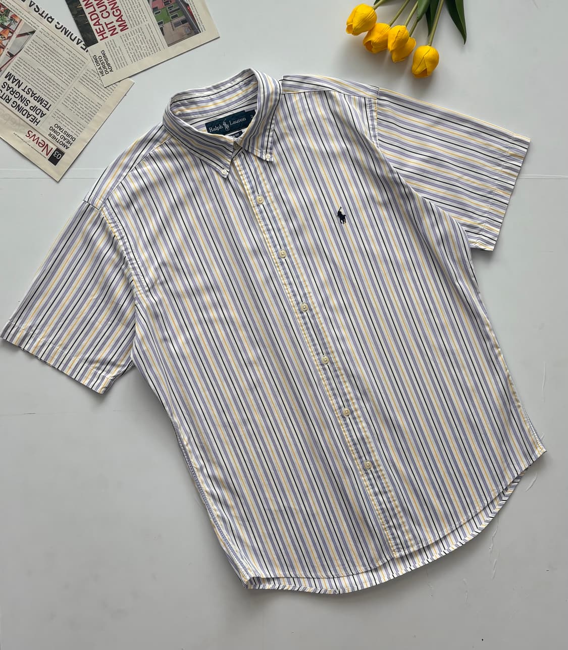 Polo 폴로랄프로렌 스트라이프 반팔 셔츠 상품이미지1