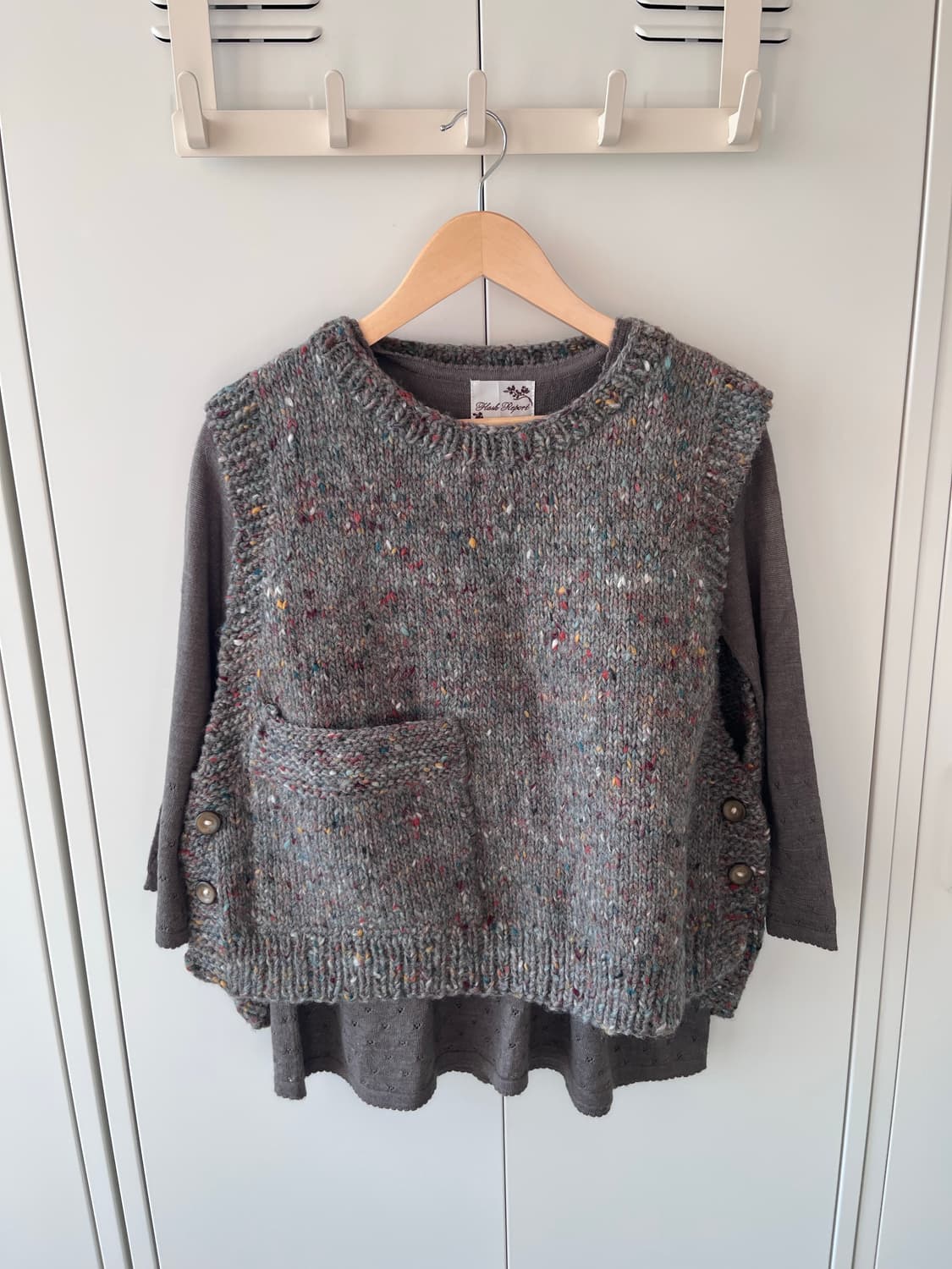 빈티지 핸드메이드 헤비 울니트 조끼  상품이미지6