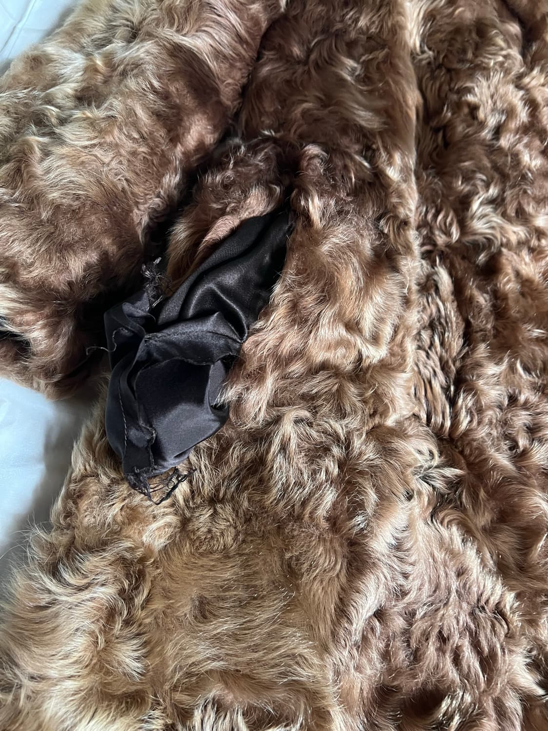 Saint laurent style vintage wool furcoat 상품이미지6