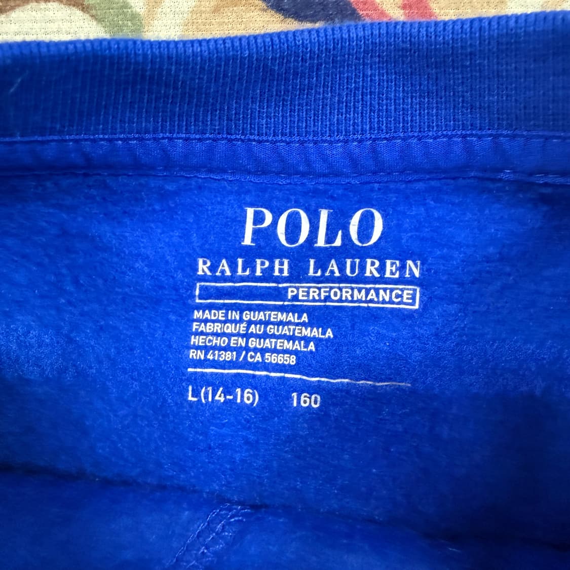 (XS)폴로 랄프로렌 빅로고 맨투맨(로얄블루) 상품이미지2