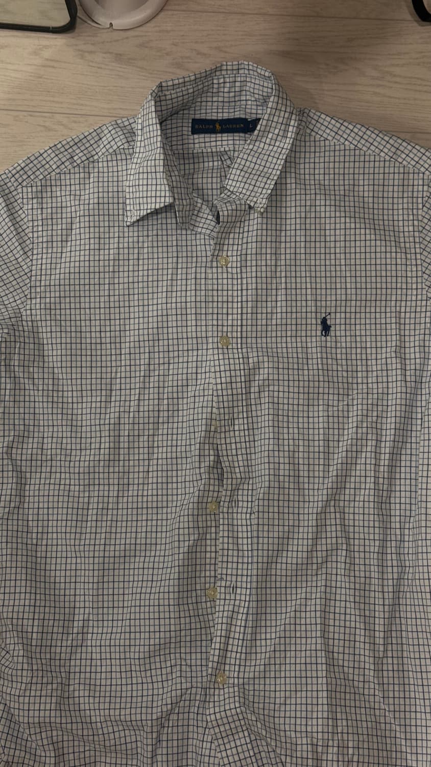 폴로 반팔 체크셔츠 상품이미지1