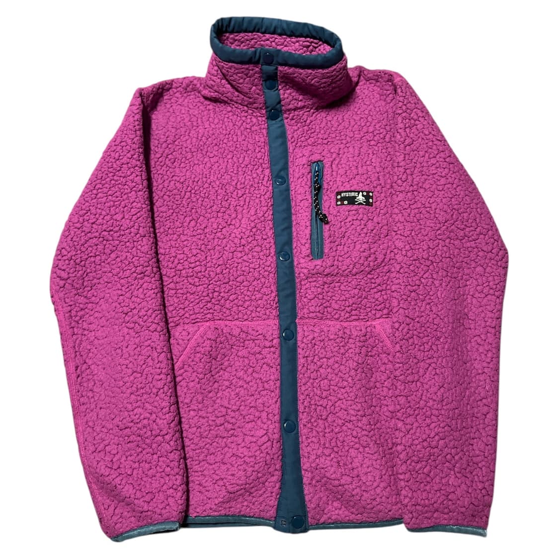 히스테릭 글래머 핑크 버튼 플리스 후리스 상품이미지1