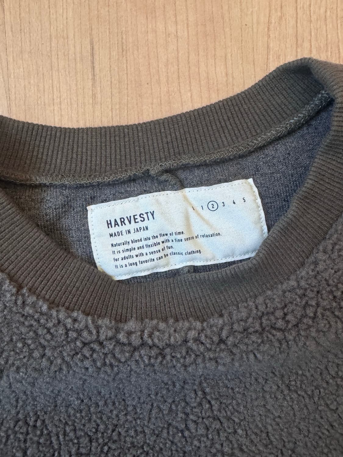 HARVESTY 후리스 맨투맨 2 상품이미지2