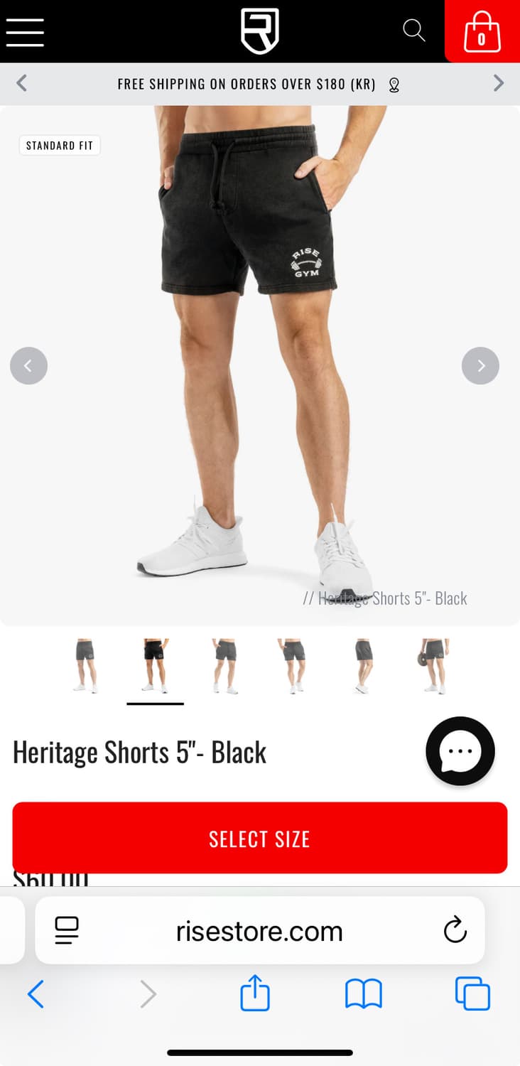 Rise 헤리티지 5인치 쇼츠 S 상품이미지2