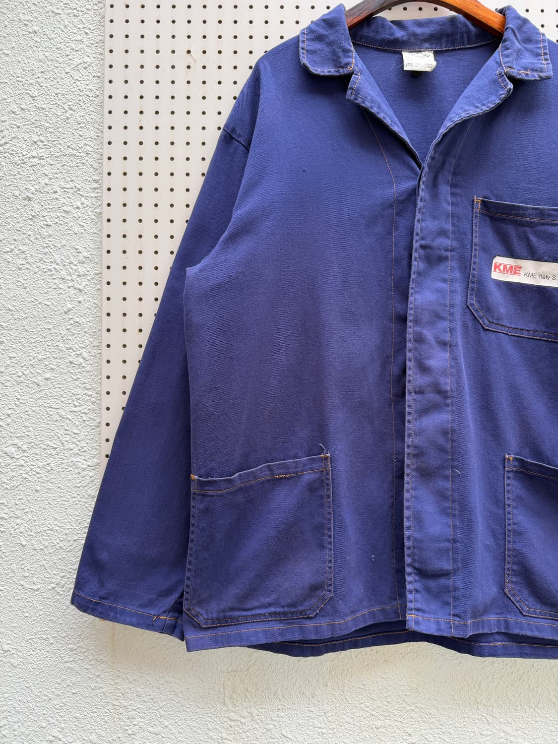 1990s FADED NAVY ITALIAN WORK 유로피안워크자켓 상품이미지7
