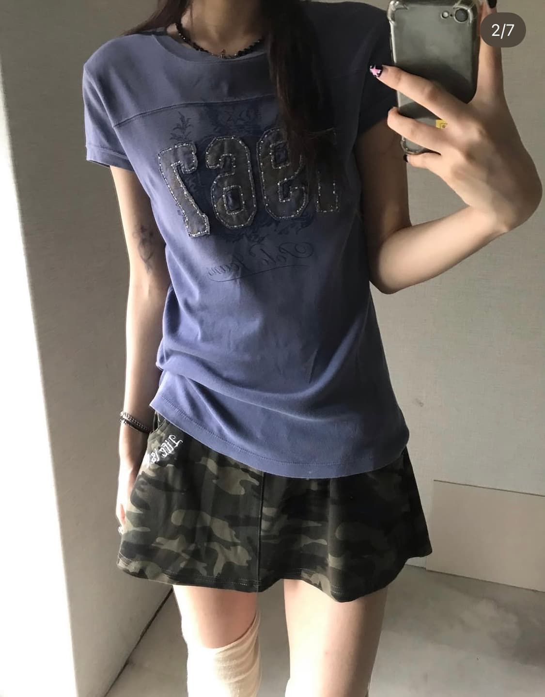 빈티지 폴로 대장 자수 반팔 프린팅 상품이미지4