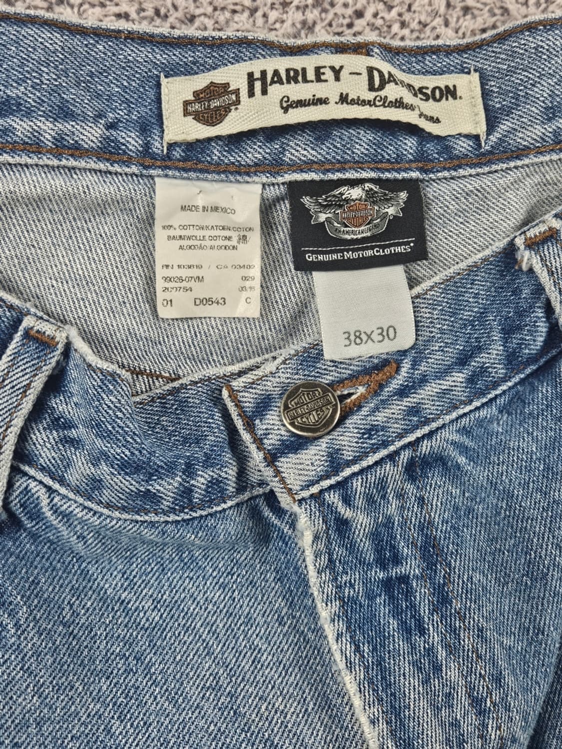 할리데이비슨 바이커 데님 쇼츠 반바지 ( 38" ) / 11350 상품이미지7