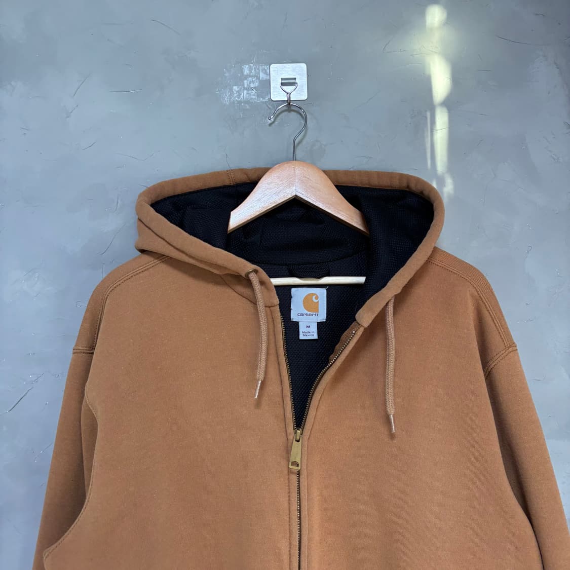 칼하트 써멀 후드집업 카멜 된장 상품이미지2