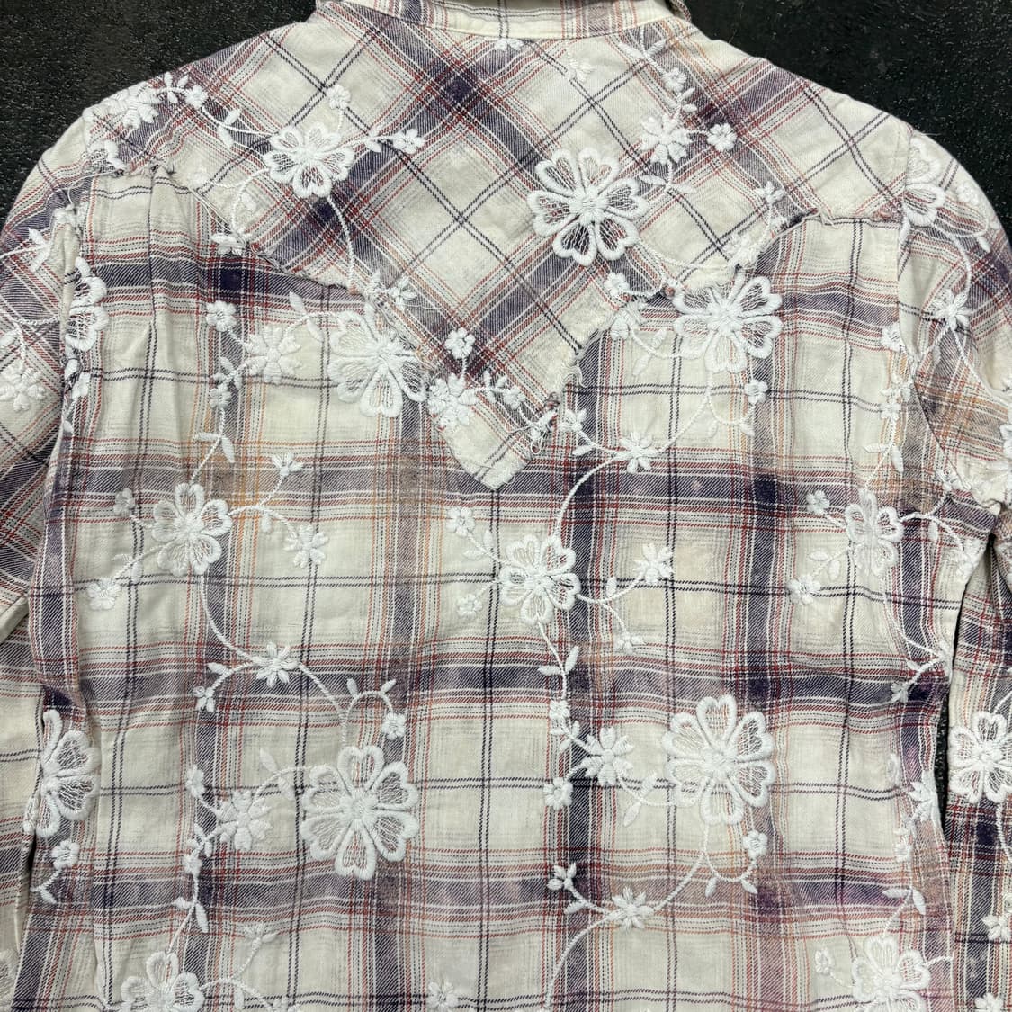 (90)JPN플라워자수웨스턴셔츠 상품이미지6