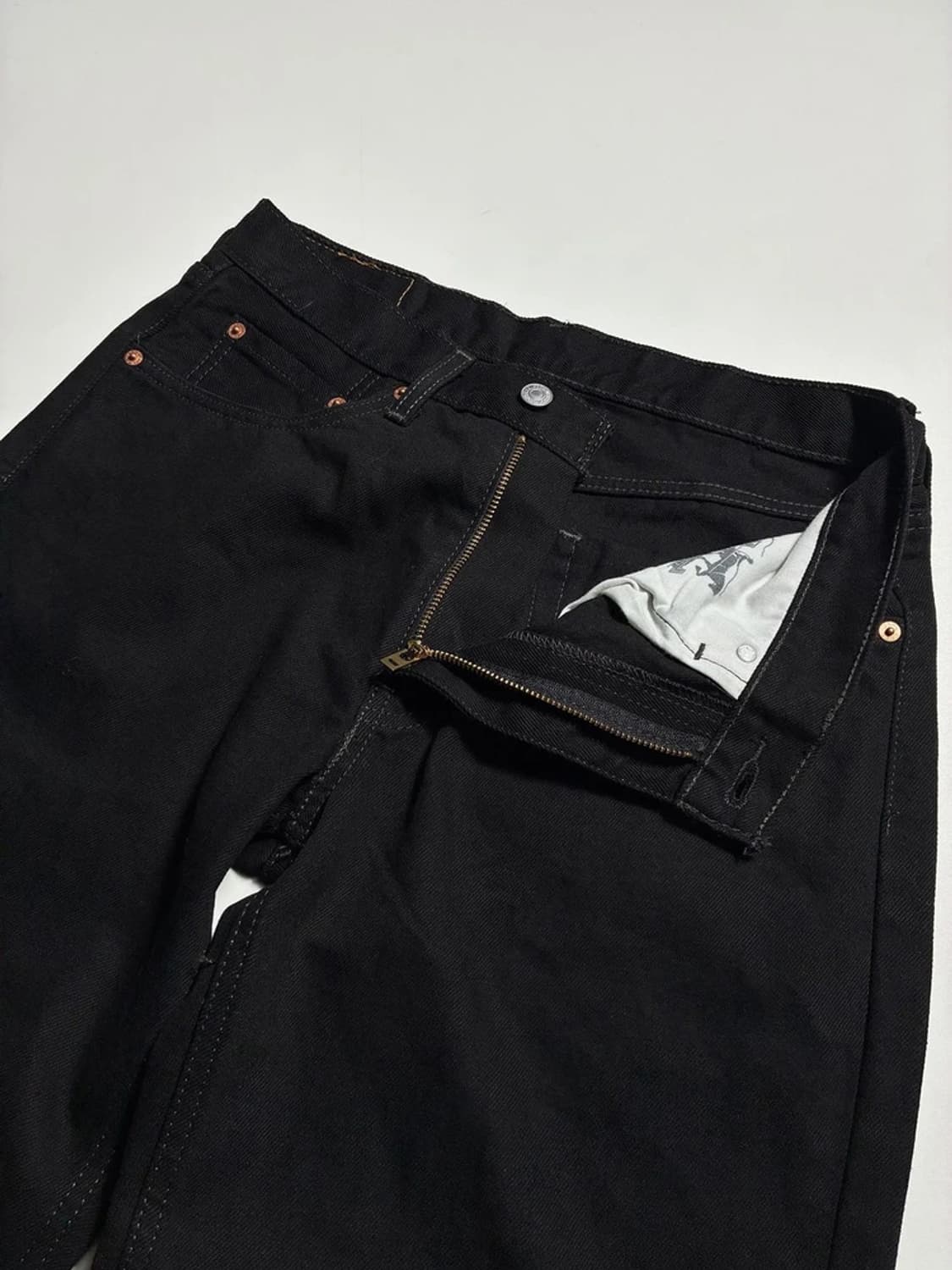 리바이스 00's 550 릴렉스 블랙 데님 팬츠 R1719 상품이미지3