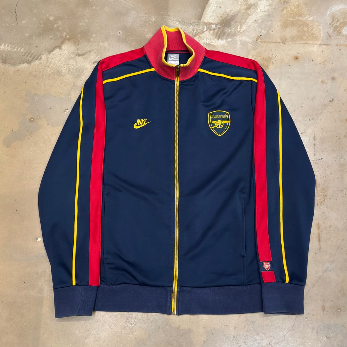 L 나이키 아스날 빅로고 네이비 배색 트랙탑 상품이미지2