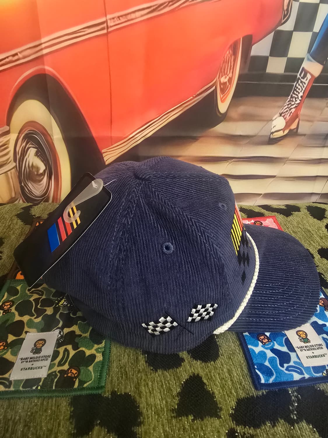 NASCAR 레이싱 스냅캡 골덴모자 상품이미지3