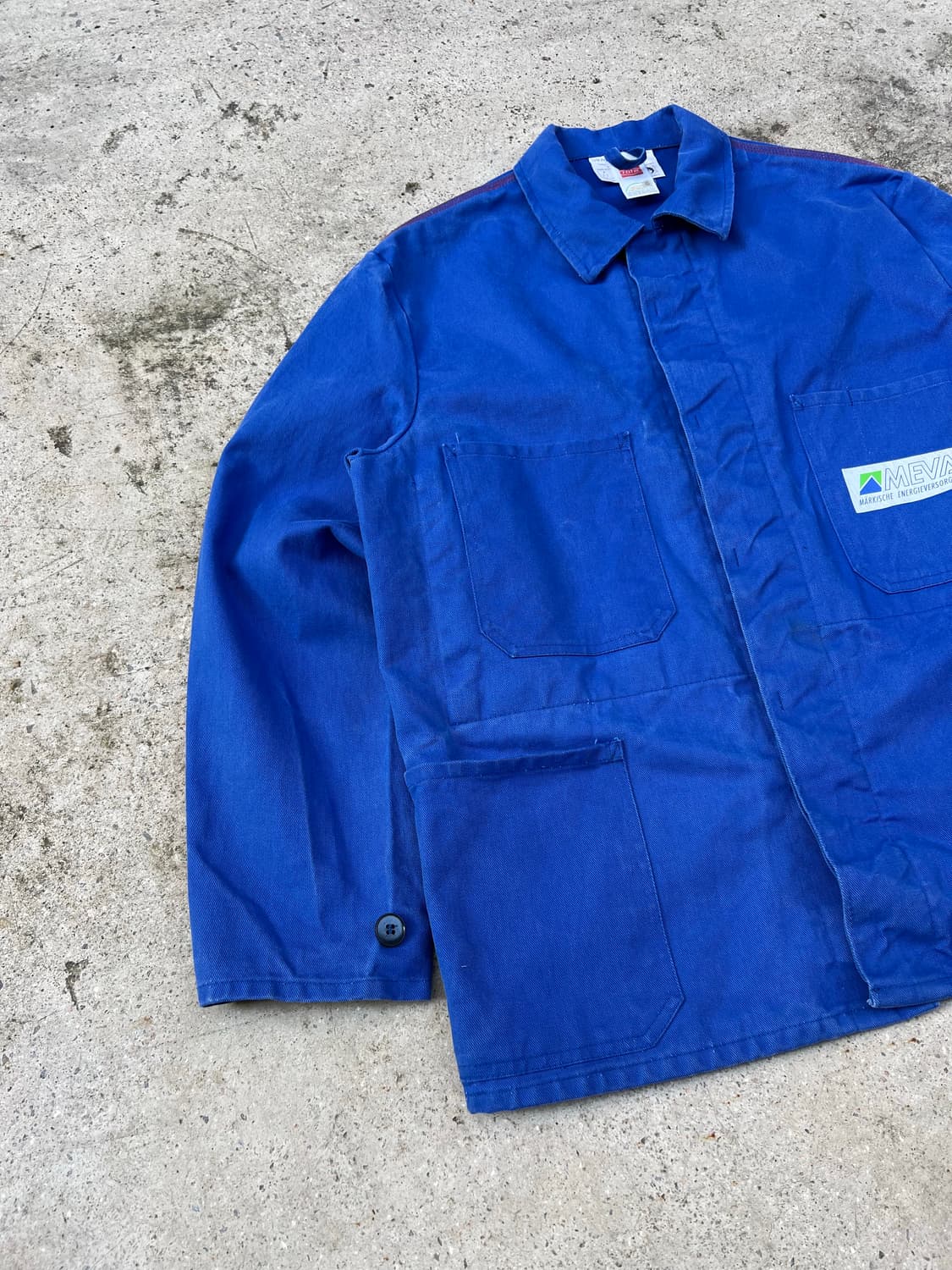 OLD EURO ROFA WASHED BLUE 빈티지프렌치워크자켓 상품이미지4