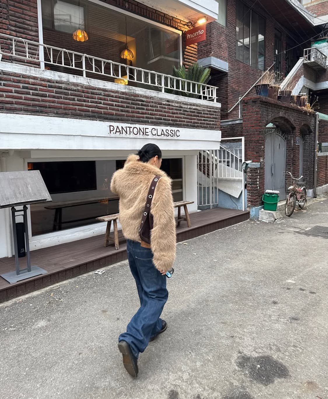 Leface Eyelet Mini Tote Bag, Dark brown 상품이미지1