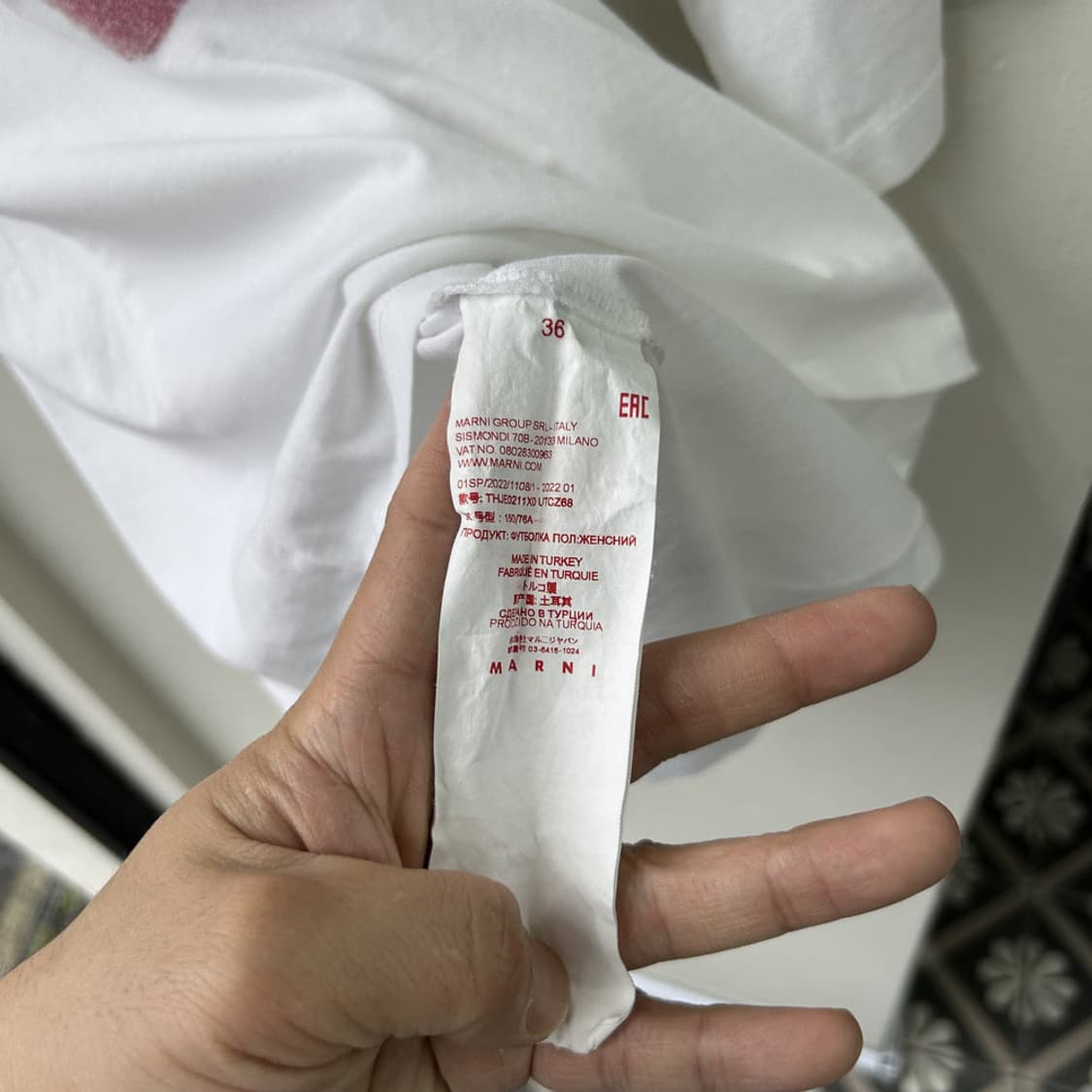 16729 - 마르니 프린팅 반팔 티셔츠 상품이미지5