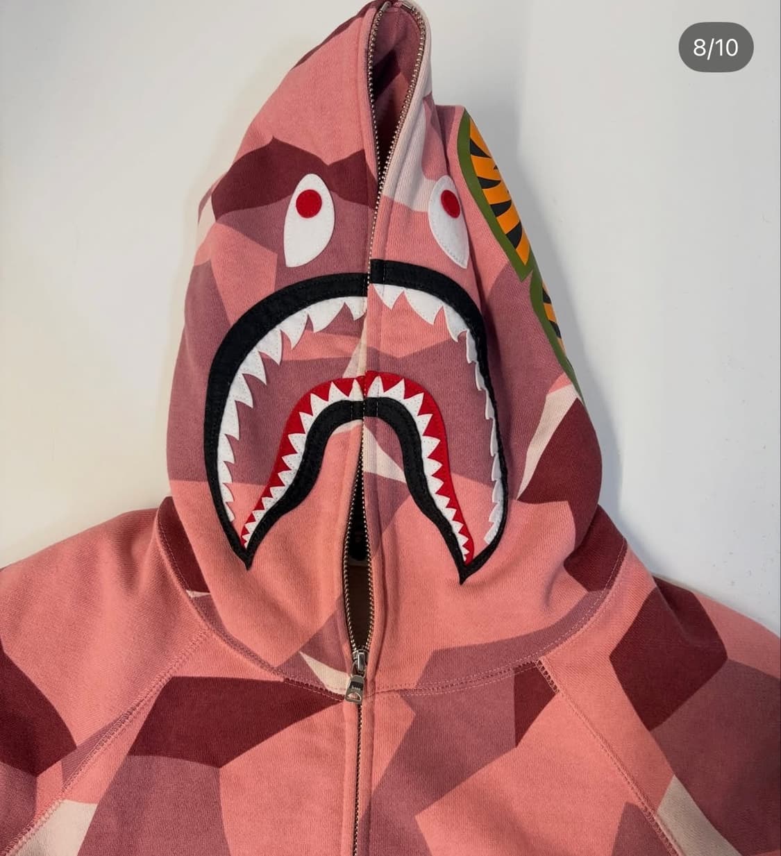 베이프 딸기우유 샤크 후드 상품이미지8