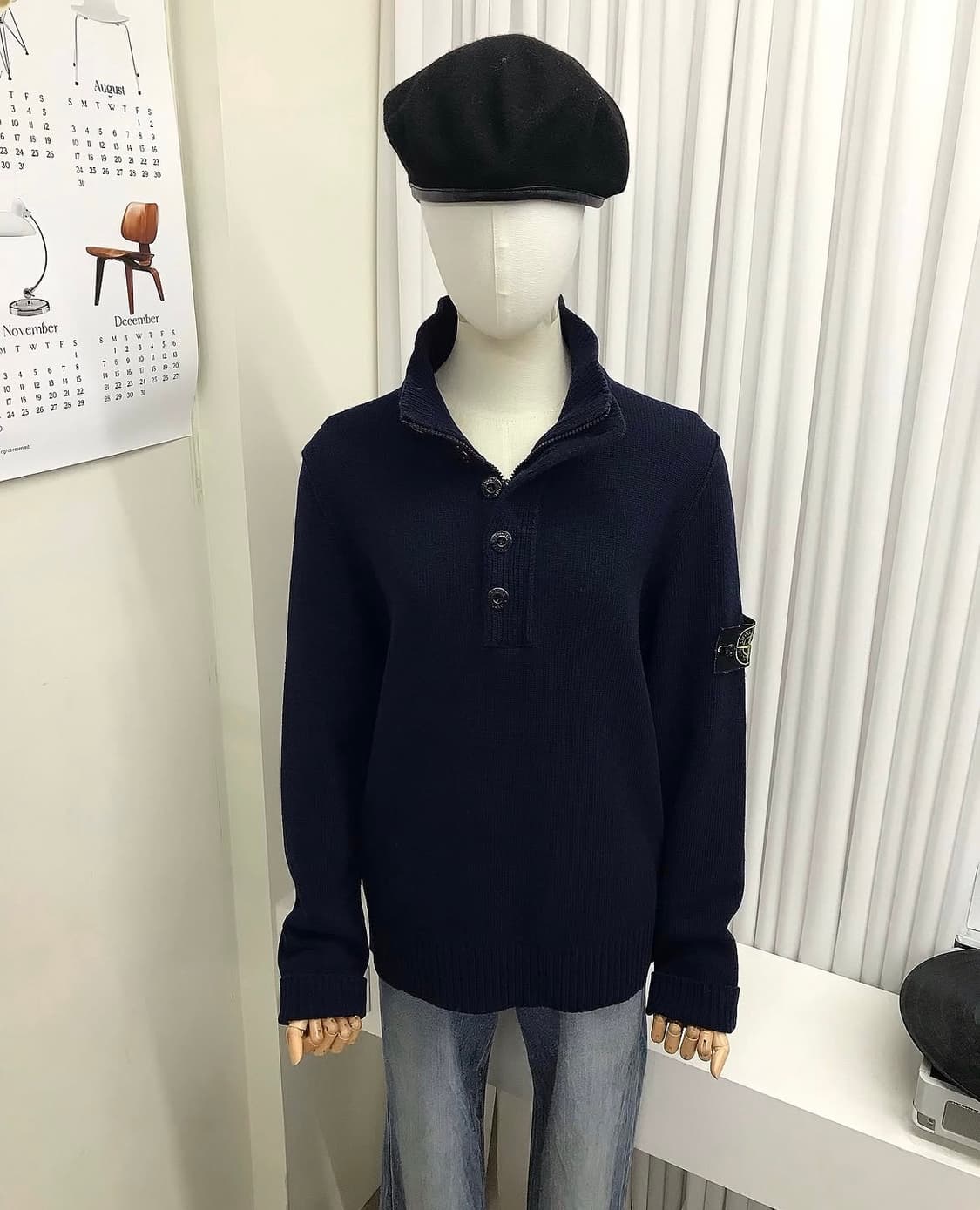 스톤아일랜드 반집업 니트 상품이미지8