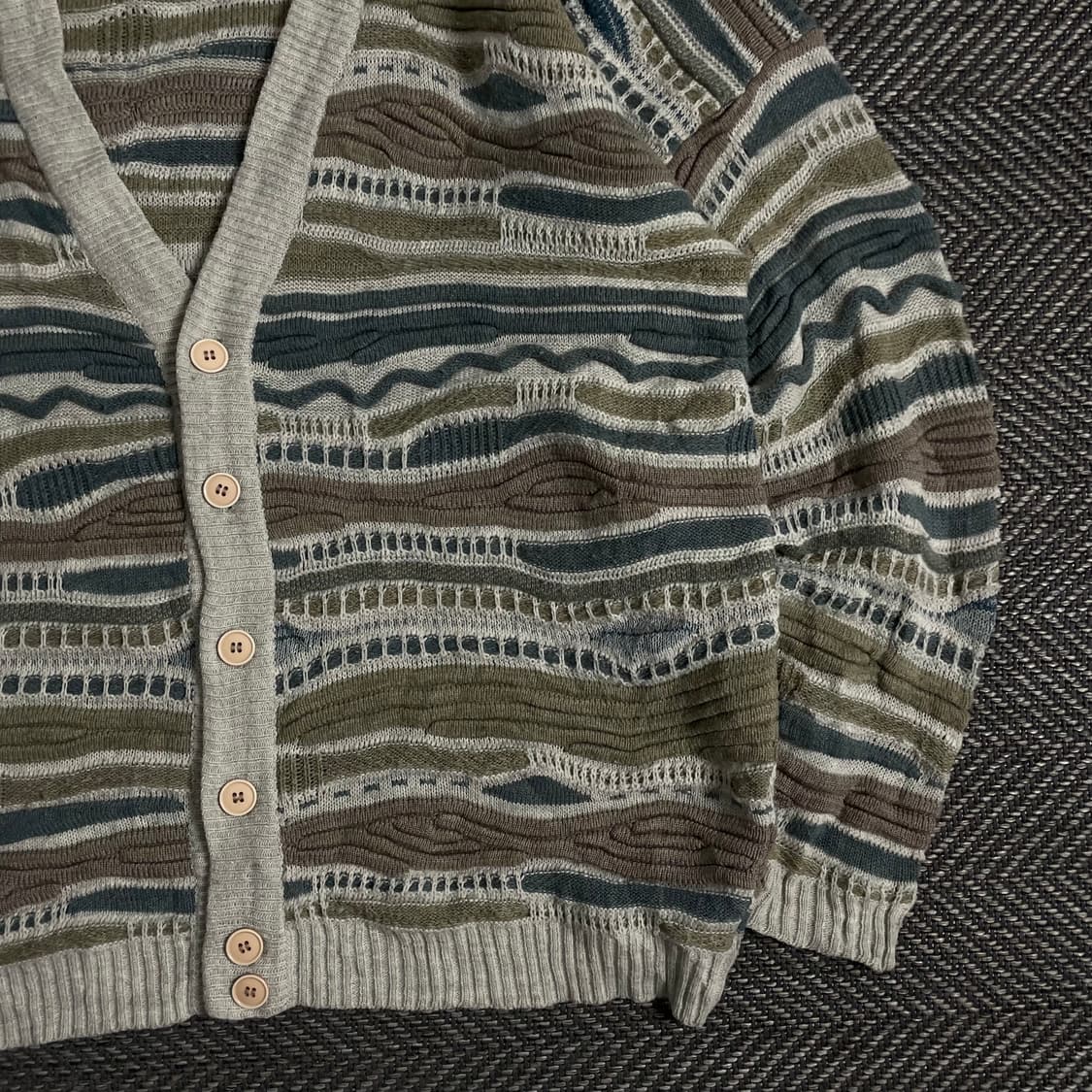 이태리 빈티지 아카이브 케이블 패턴 가디건o 3239 상품이미지2