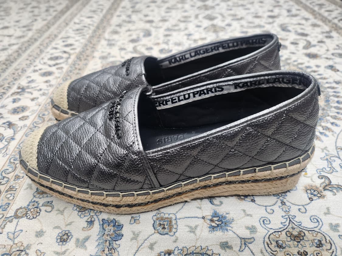 칼 라거펠트 에스파드류 슬립온 퀼팅  7.5(245-250mm) 상품이미지3