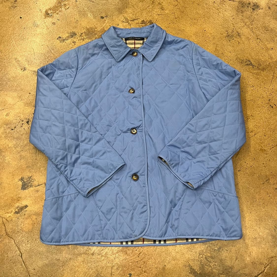 [정품] 버버리 퀼팅 자켓 블루 b16 상품이미지2