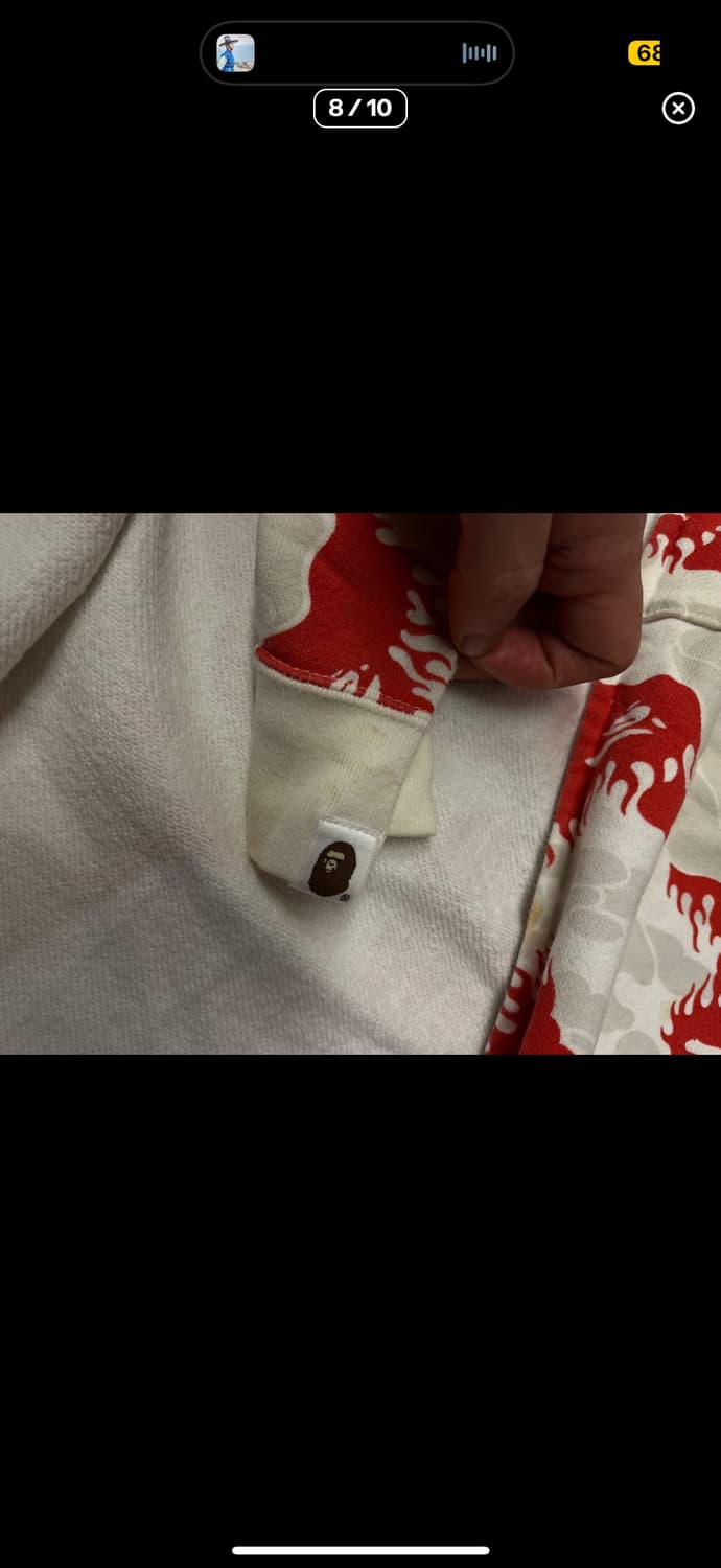 베이프 아카이브 플레임 카모 풀집업 후드 상품이미지4