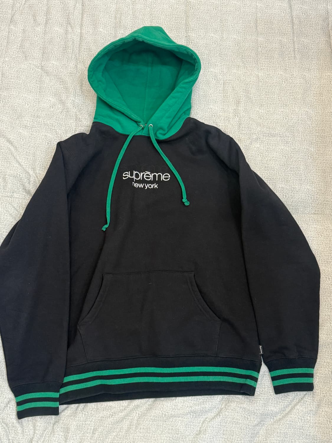 슈프림 클래식 로고 후드 투톤 상품이미지2