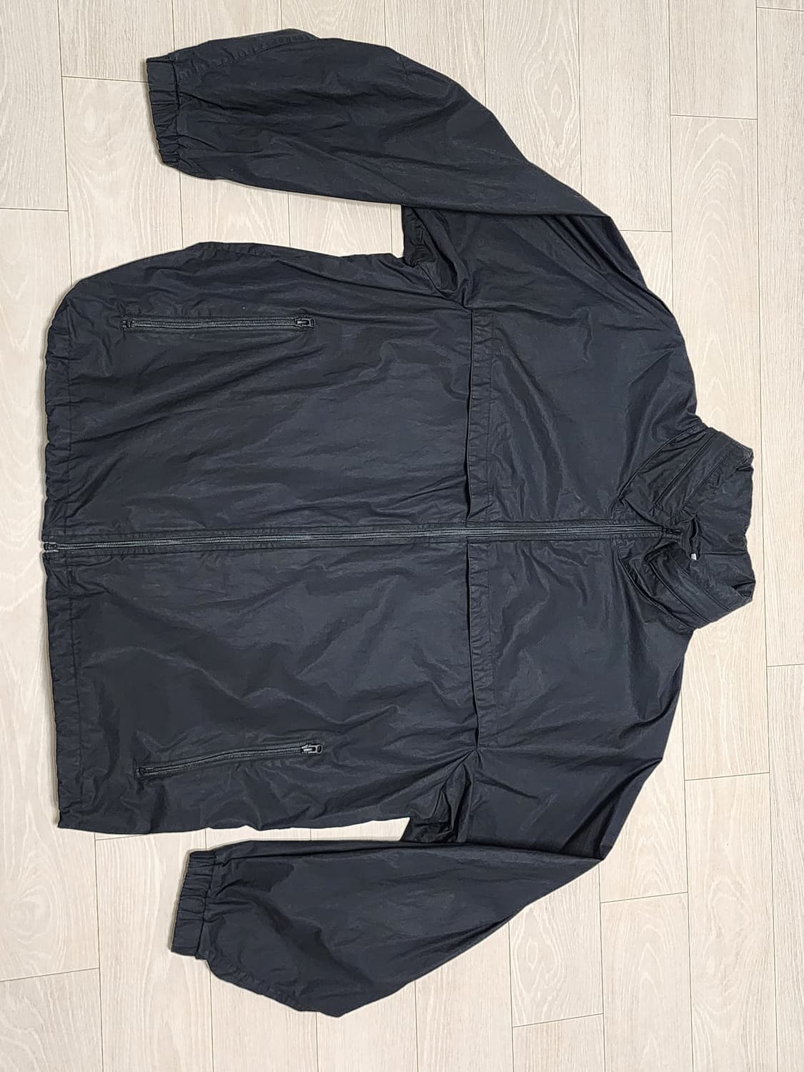 유니클로U 오버사이즈 후드 블루종 블랙 XXL 상품이미지2