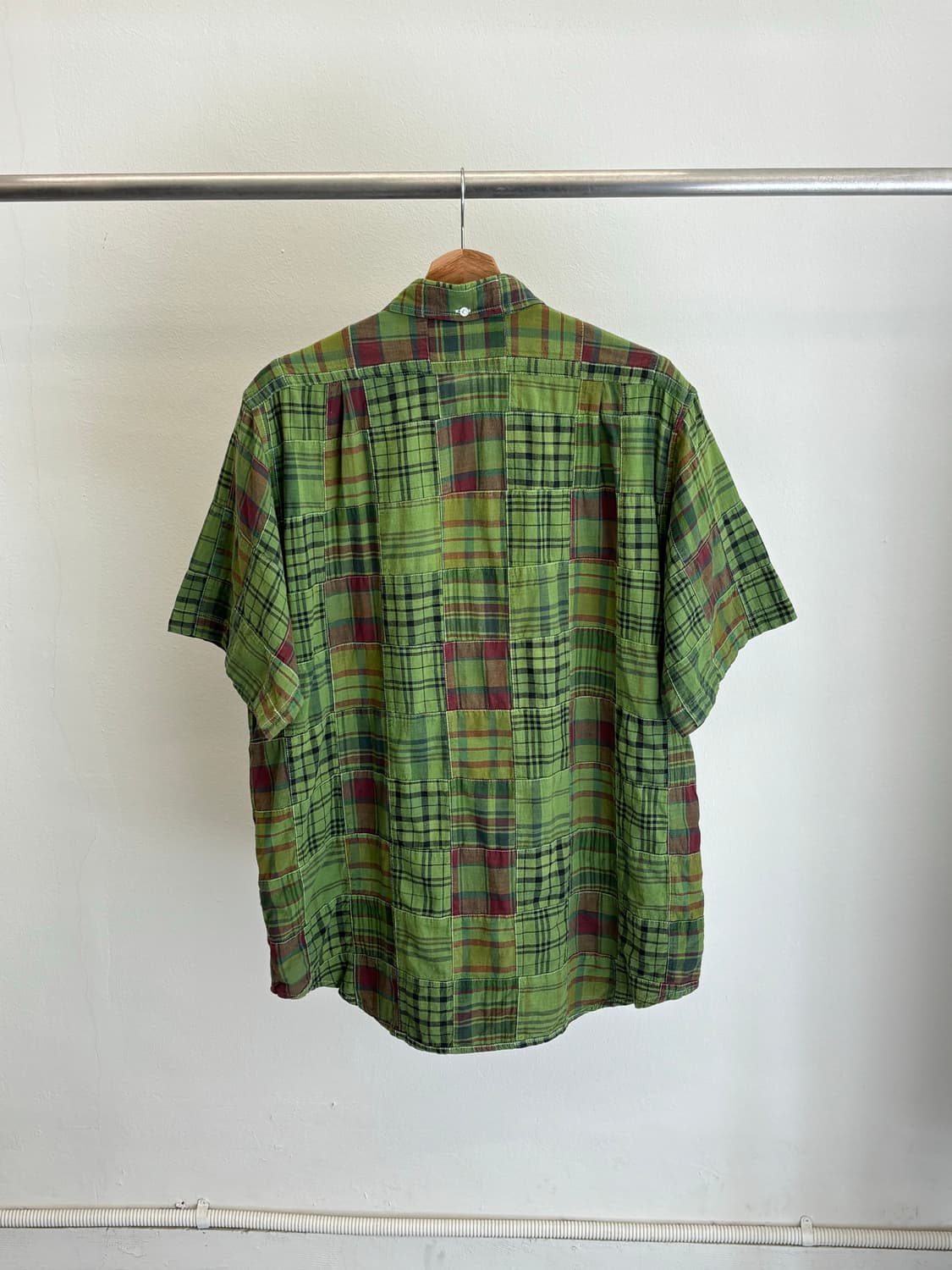 베이프 패치워크 반팔 셔츠 상품이미지4