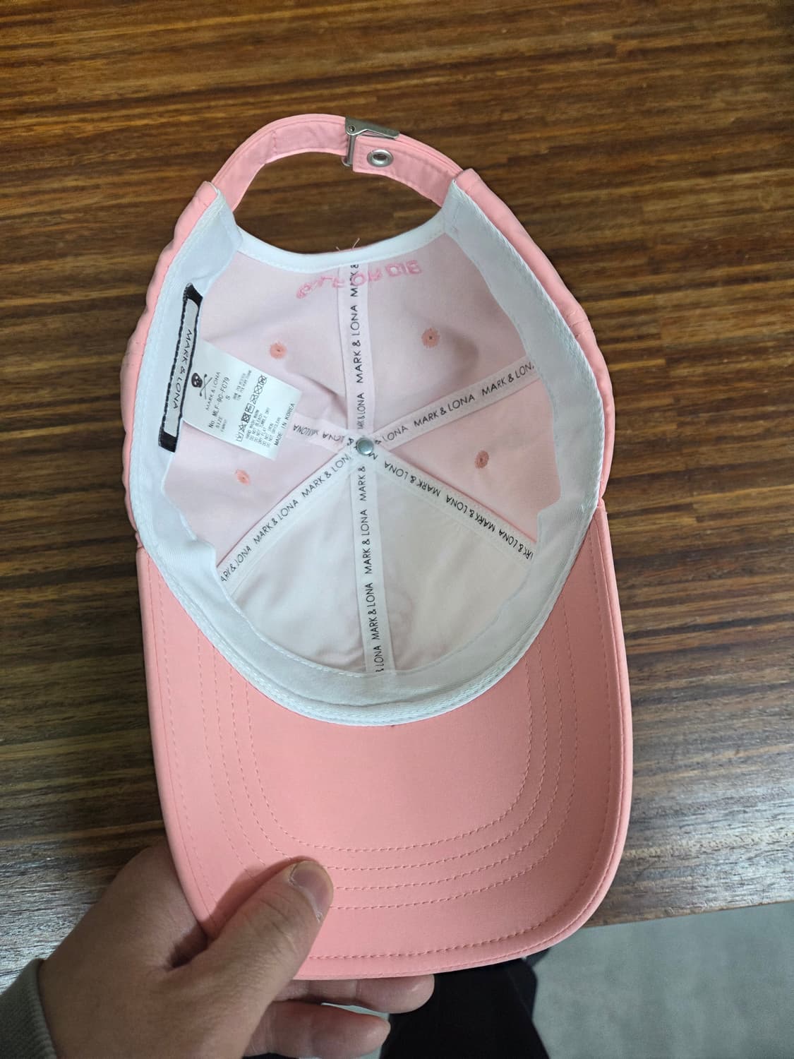 마크앤로나 스컬 자수 핑크 모자 s 상품이미지4